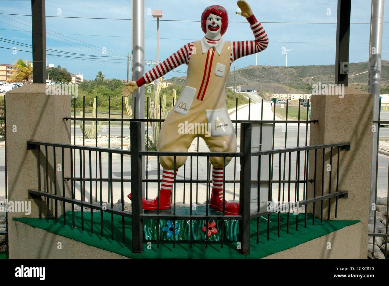 A view of a McDonald's restaurant in Guantanamo Bay U.S. Naval Base July  27, 2008. An FBI interrogator in the trial of Osama bin Laden's driver Salim  Hamdan testified on July 25,
