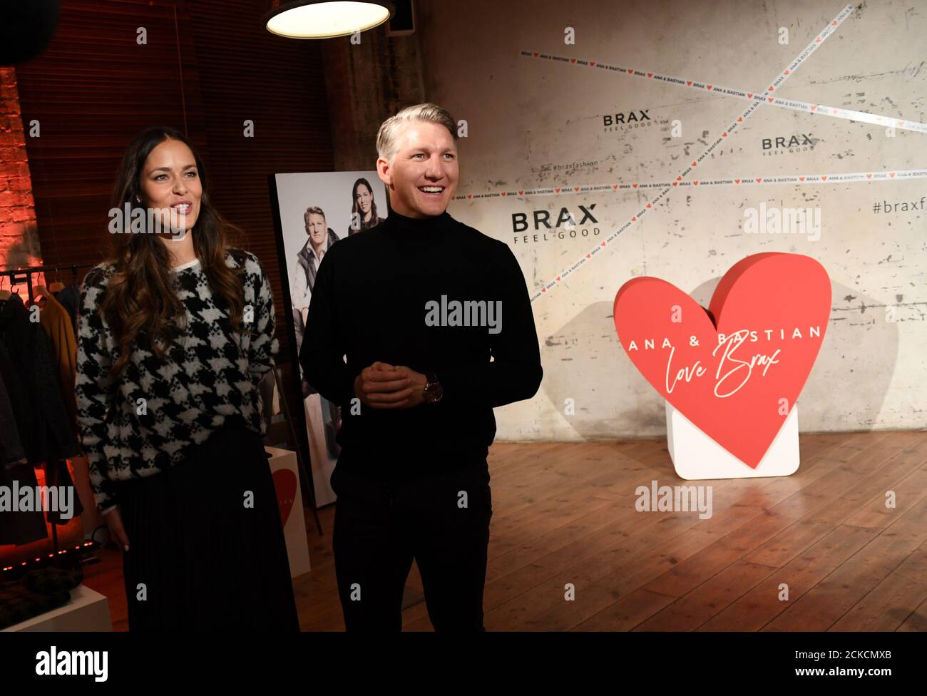 Ana Ivanovic and Bastian Schweinsteiger attend an interview with Reuters  during a presentation of a fashion collection by Brax in Berlin, Germany,  January 14, 2020. REUTERS/Annegret Hilse Stock Photo - Alamy