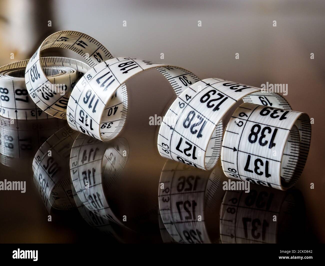 Tape measure, used by dressmakers and tailors to take measurements of