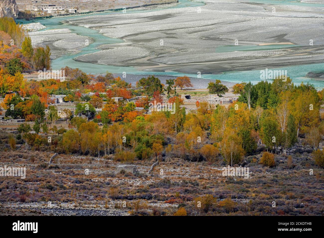 Autumn At Hunza and northern areas of gilgit baltistan , Pakistan Stock ...