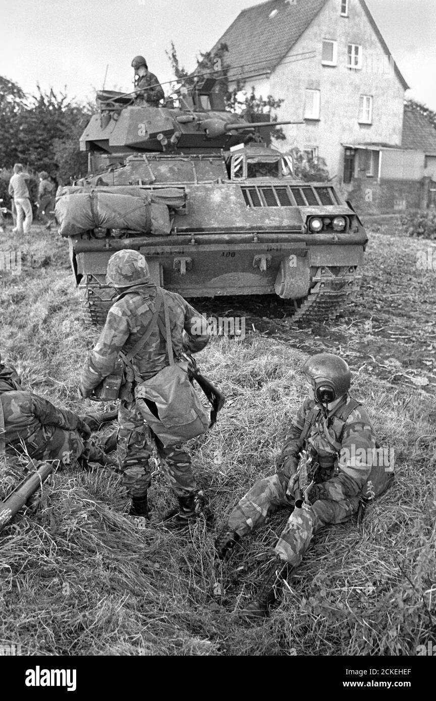 NATO exercises in Germany, September 1984, US Army soldiers with a
