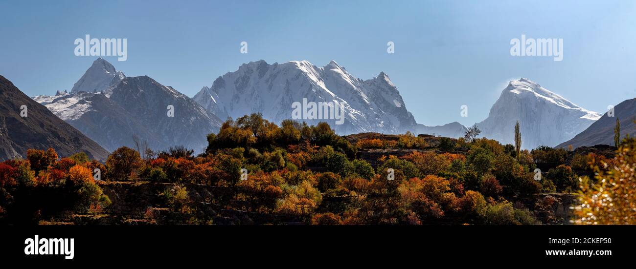 Autumn At Hunza and northern areas of gilgit baltistan , Pakistan Stock ...