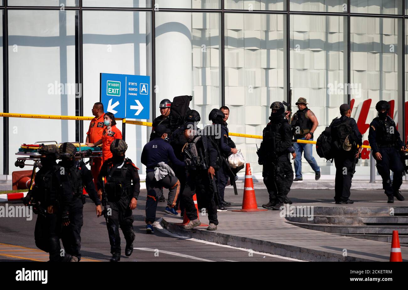 Soldiers Exit Terminal 21 Shopping Mall After Completing Their Mission Following A Gun Battle Involving A Thai Soldier On A Shooting Rampage In Nakhon Ratchasima Thailand February 9 Reuters Soe Zeya Tun