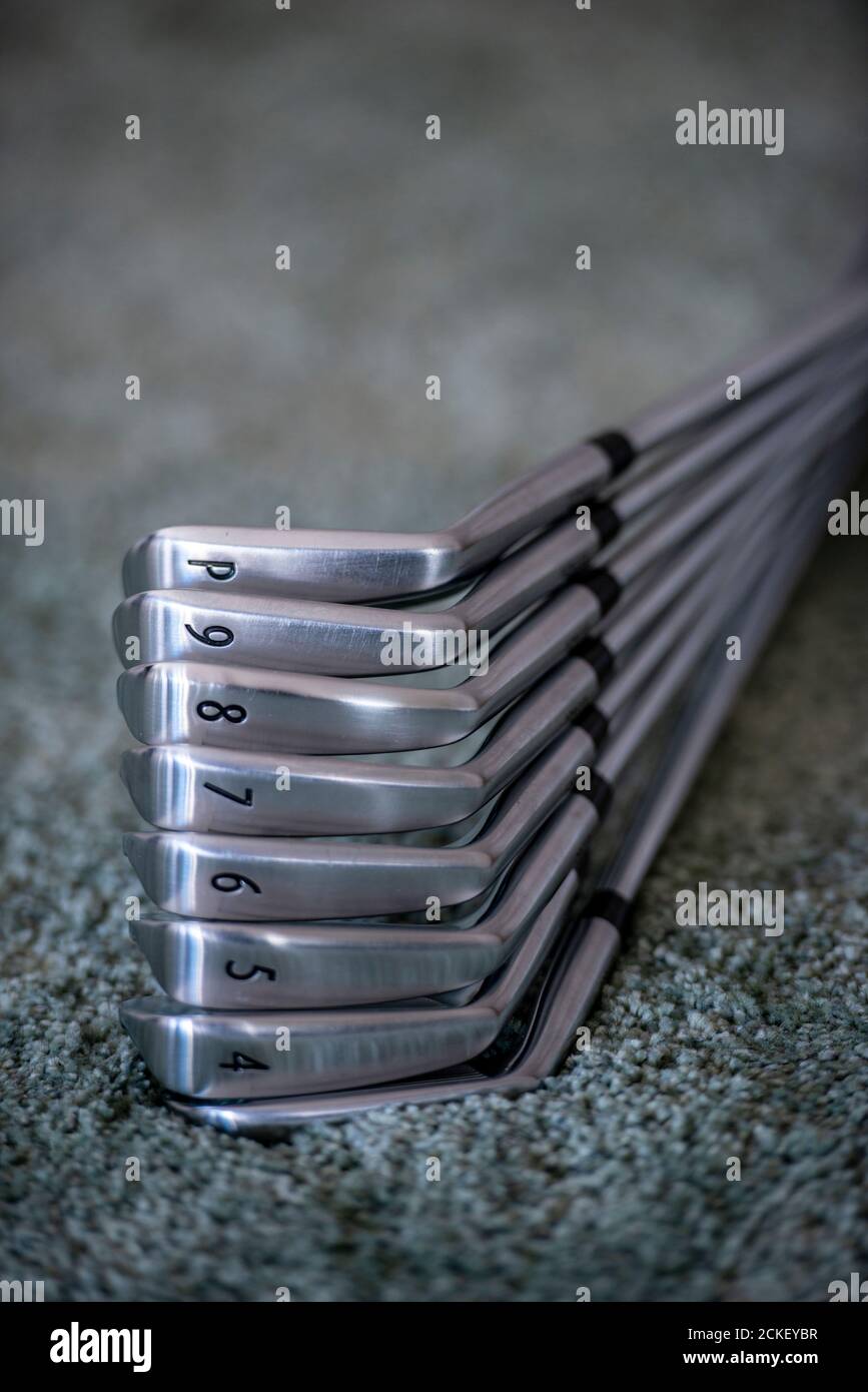Golf Clubs Blades in Switzerland Stock Photo Alamy