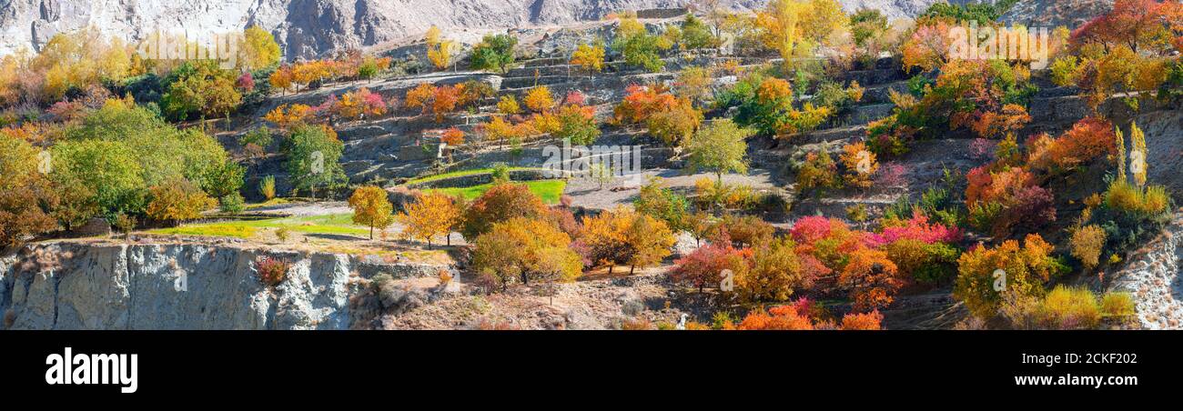 Autumn At Hunza and northern areas of gilgit baltistan , Pakistan Stock ...
