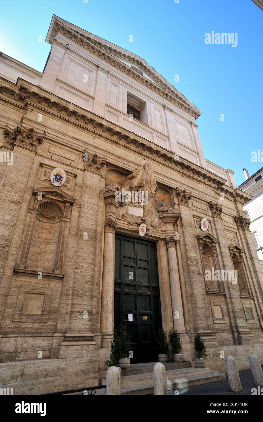 italy, rome, church of santa maria in monserrato Stock Photo