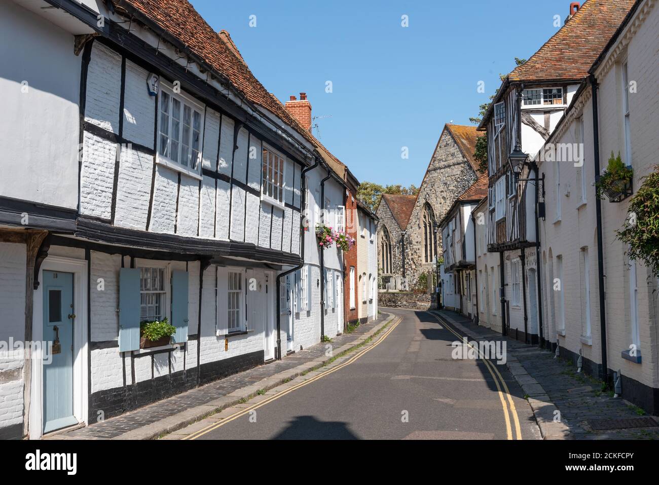 Historic buildings in Sandwich, Kent Stock Photo Alamy