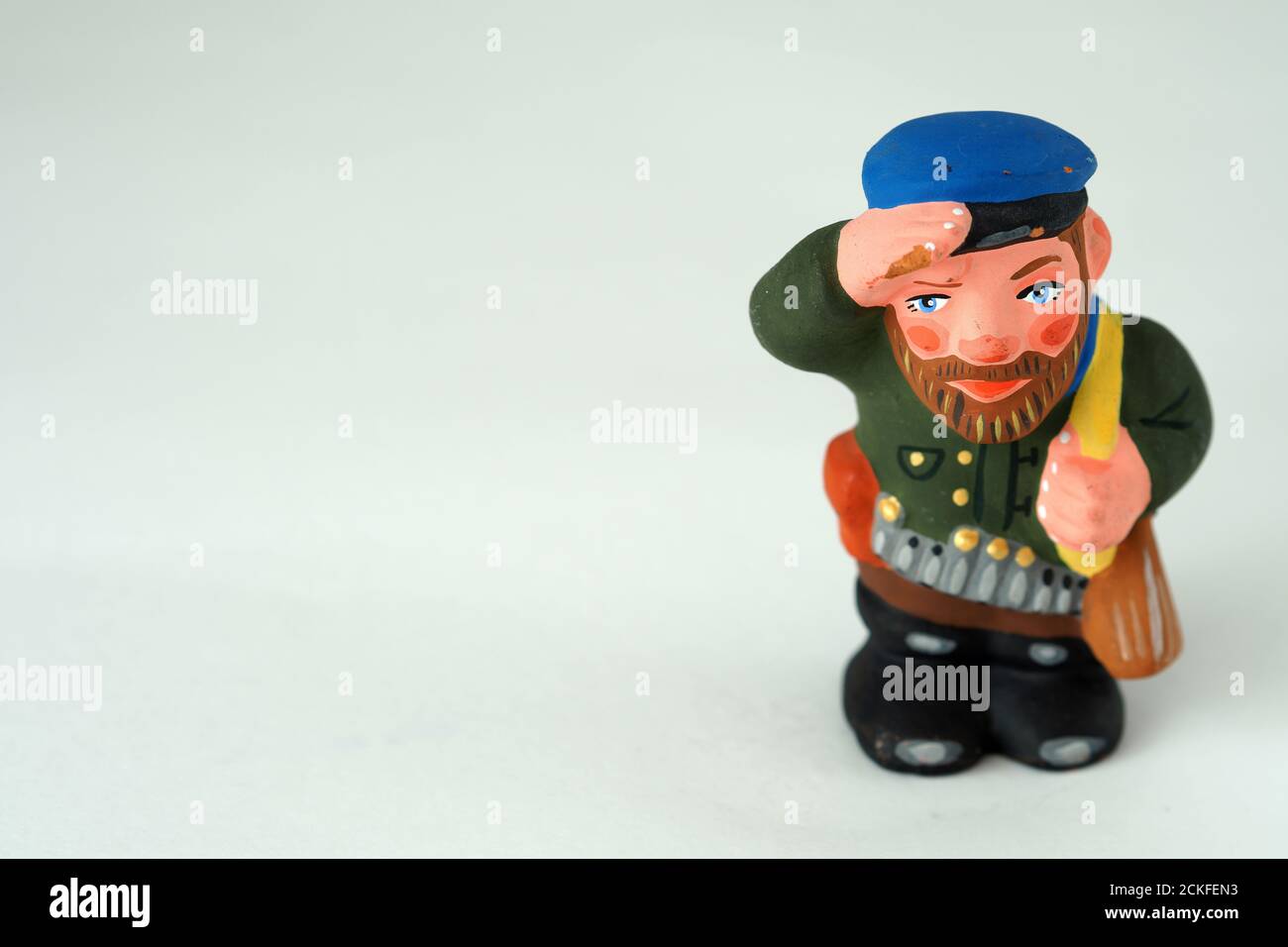 Funny figurines made of ceramics. Souvenir hunter Stock Photo Alamy