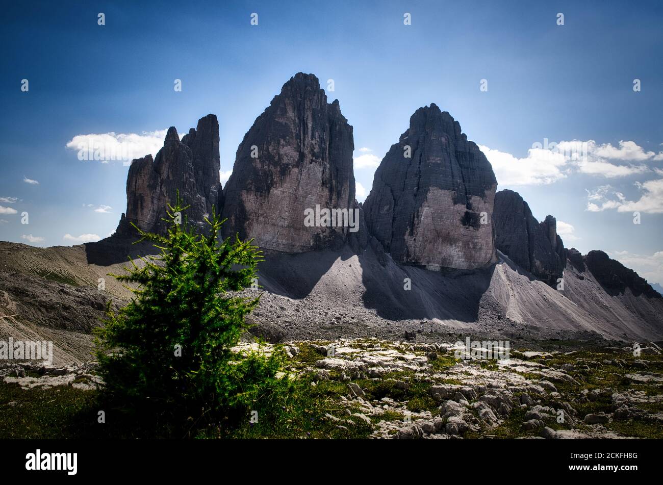Tre cime di Lavaredo - Val Pusteria - Italia Stock Photo