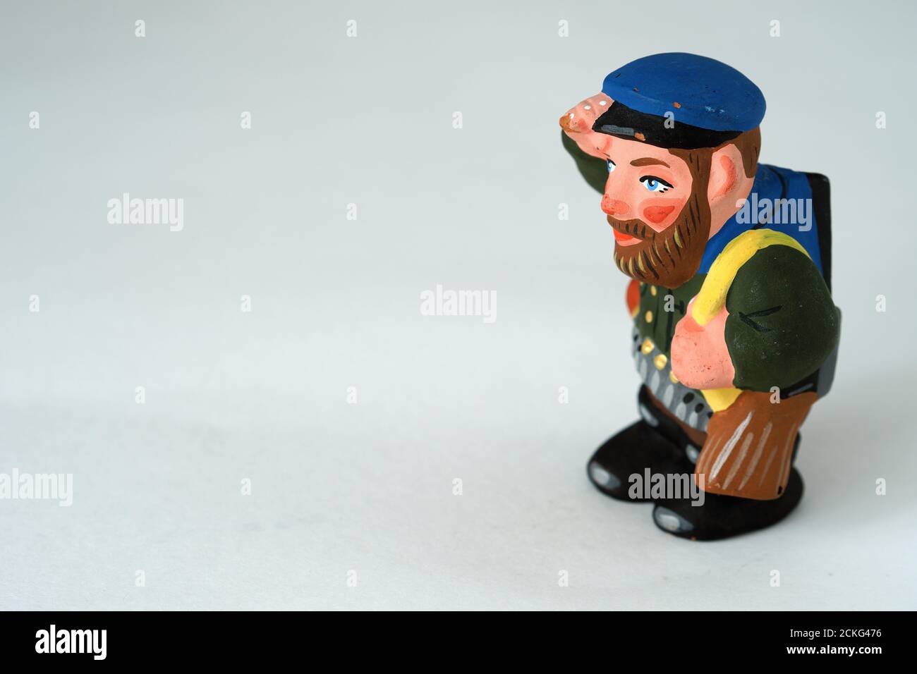 Funny figurines made of ceramics. Souvenir hunter Stock Photo Alamy