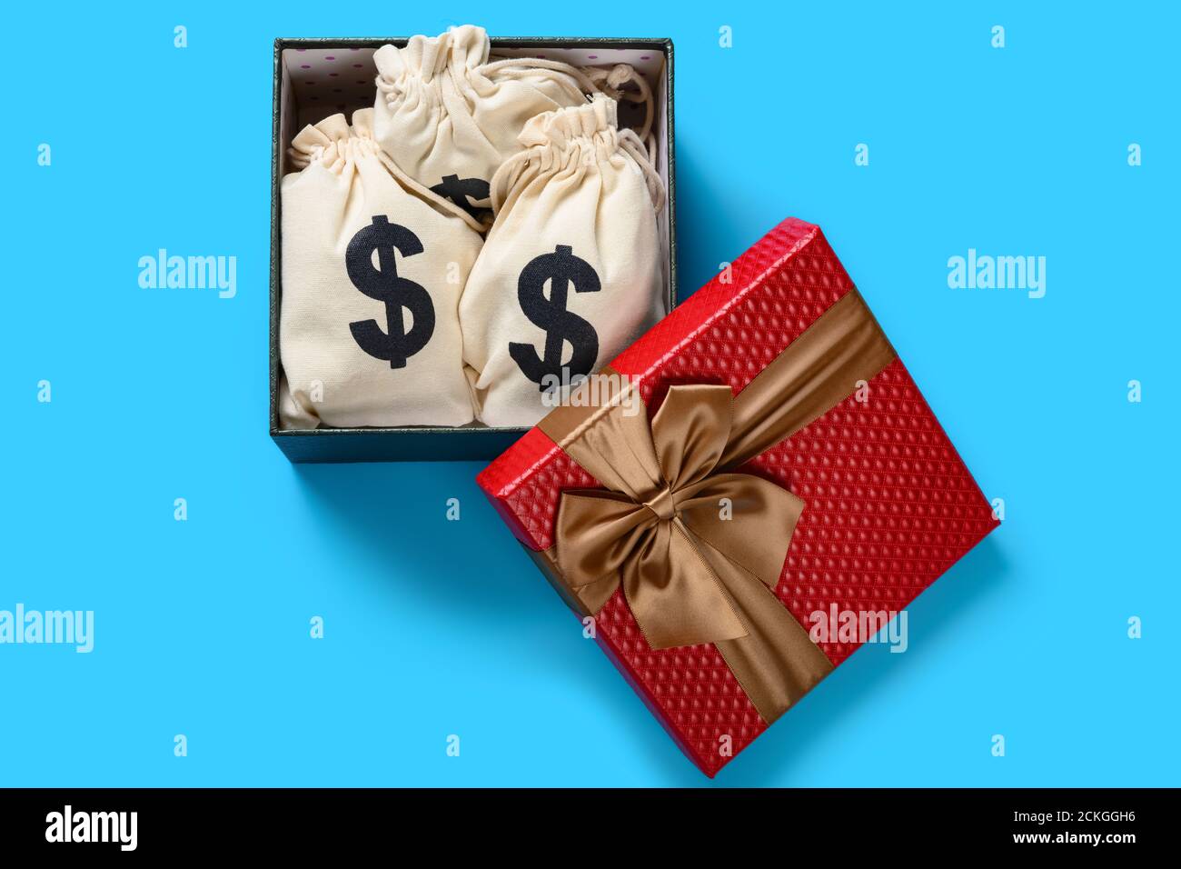 Dollar In Box Box full of us money hi-res stock photography and images - Alamy