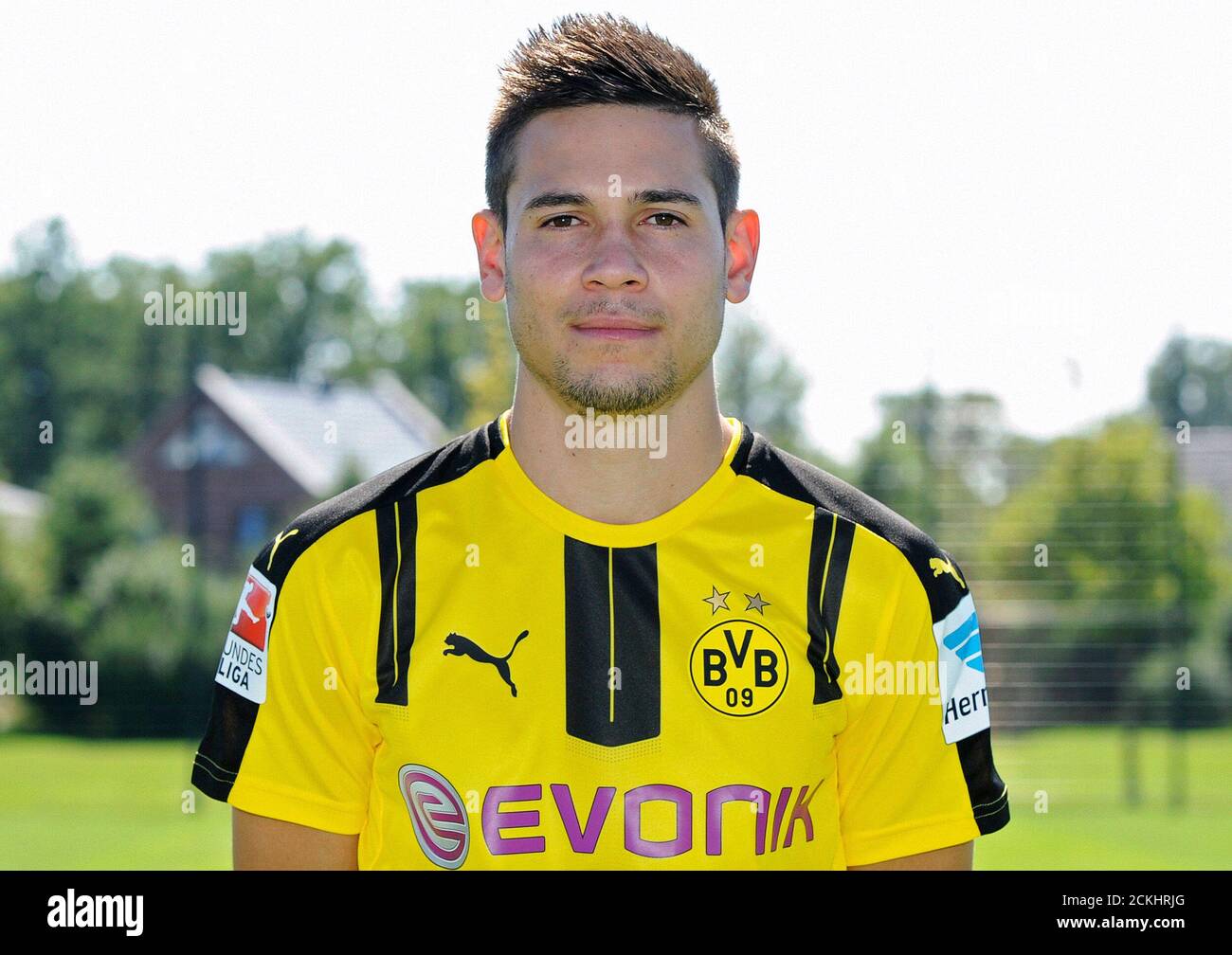 Football Soccer Borussia Dortmund German Bundesliga Signal Iduna Park Dortmund Germany 17 08 16 Borussia Dortmund S Raphael Guerreiro Reuters Ralph Orlowski Stock Photo Alamy