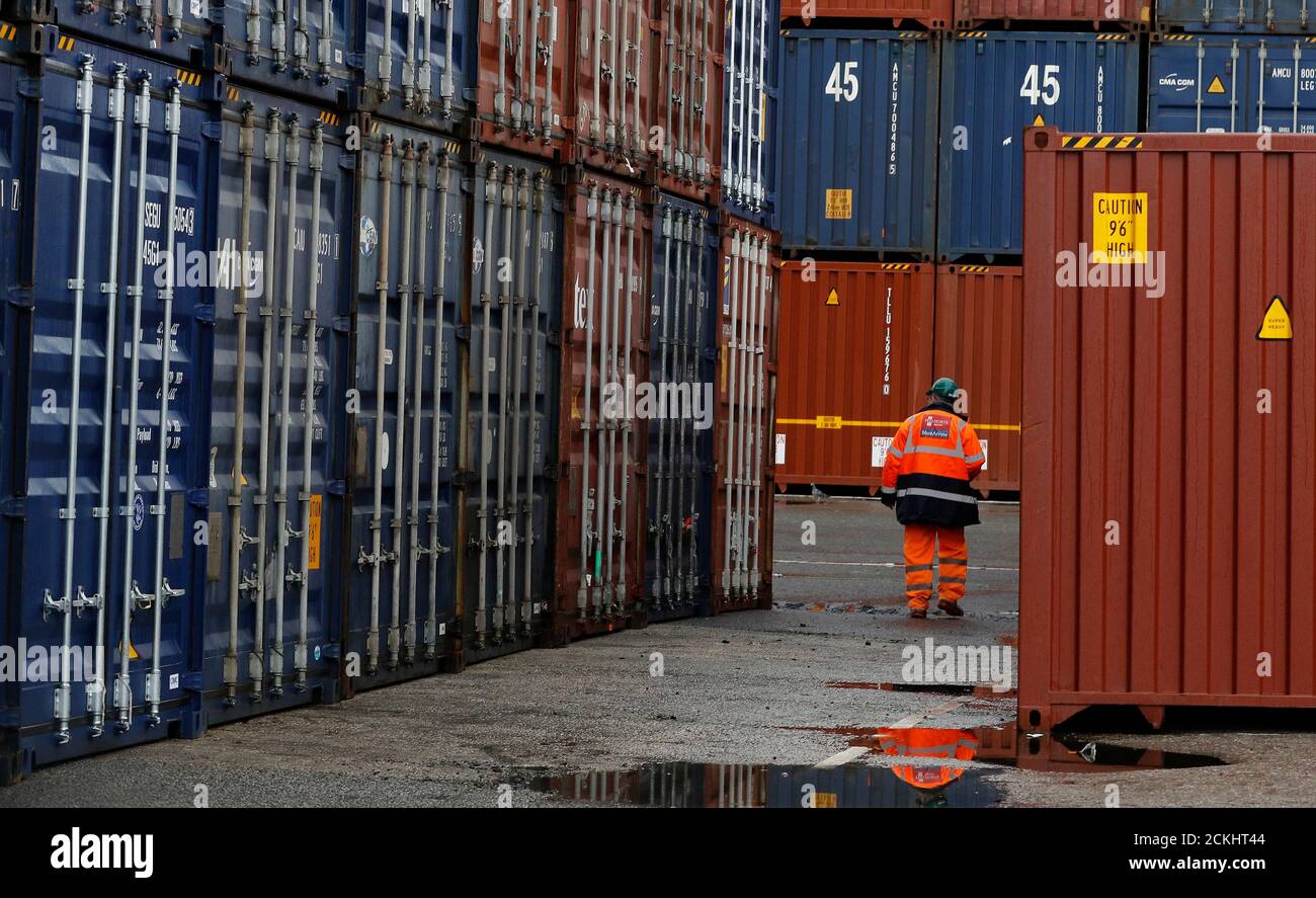 Empty shipping containers hires stock photography and images Alamy
