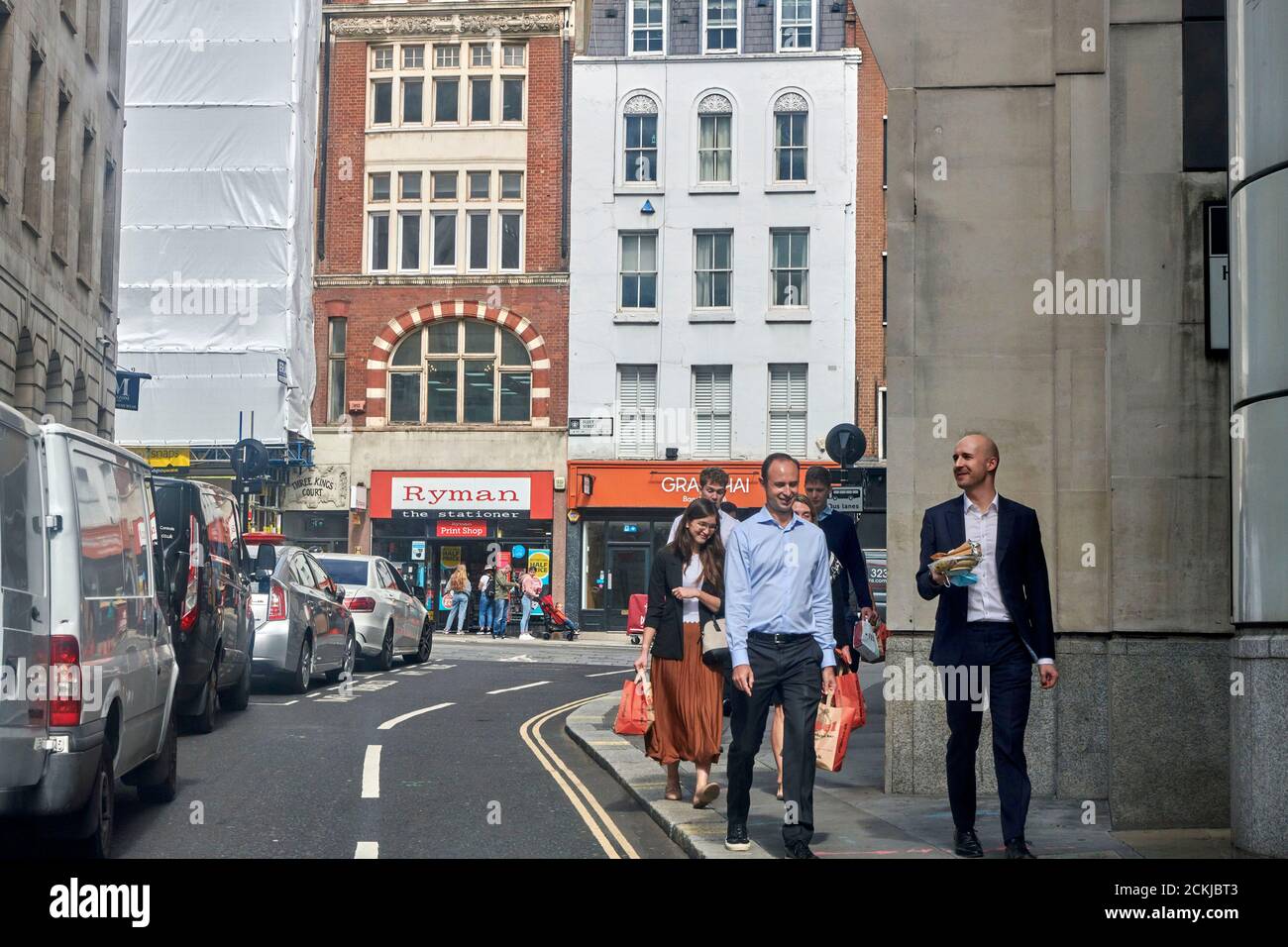 city of London Street scenes, in August 2020, UK Stock Photo