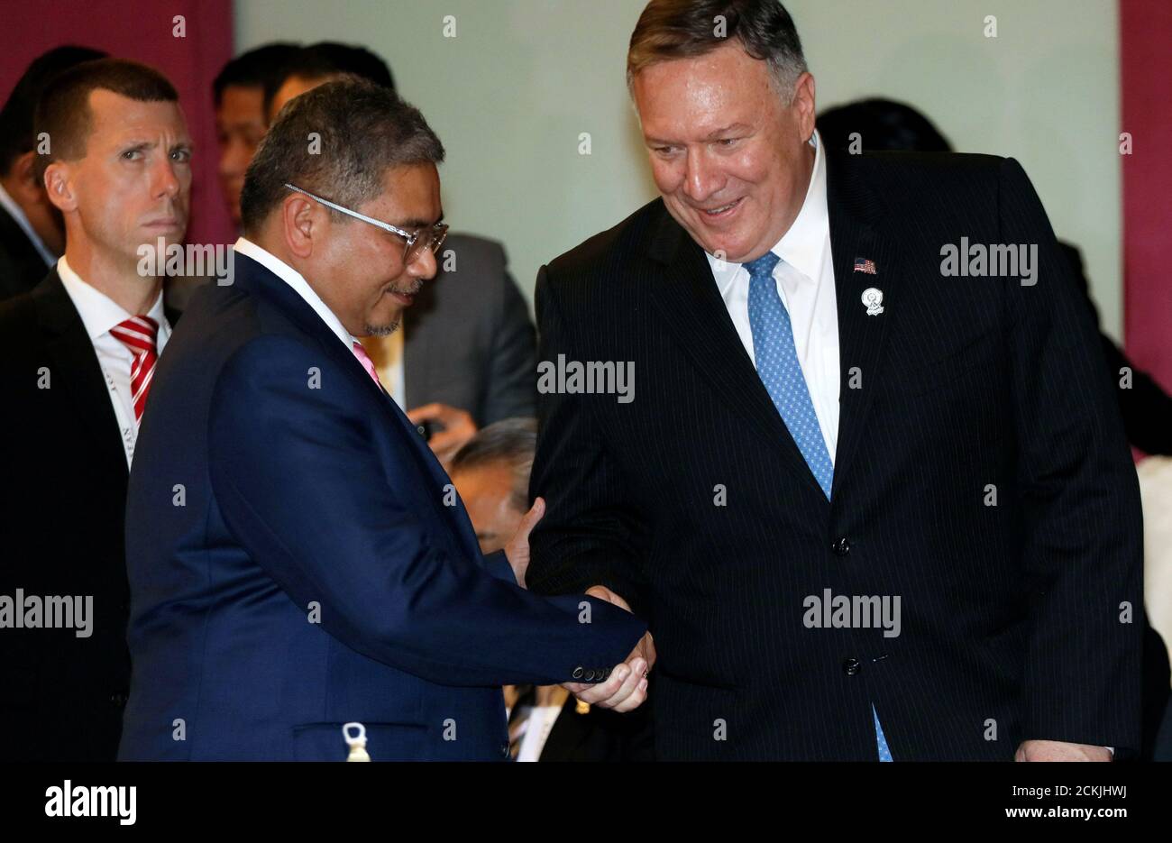 U S Secretary Of State Mike Pompeo Shakes Hands With Brunei S Second Minister Of Foreign Affairs Erywan U S Secretary Of State Mike Pompeo Shakes Hands With Brunei S Second Minister Of Foreign Affairs Erywan