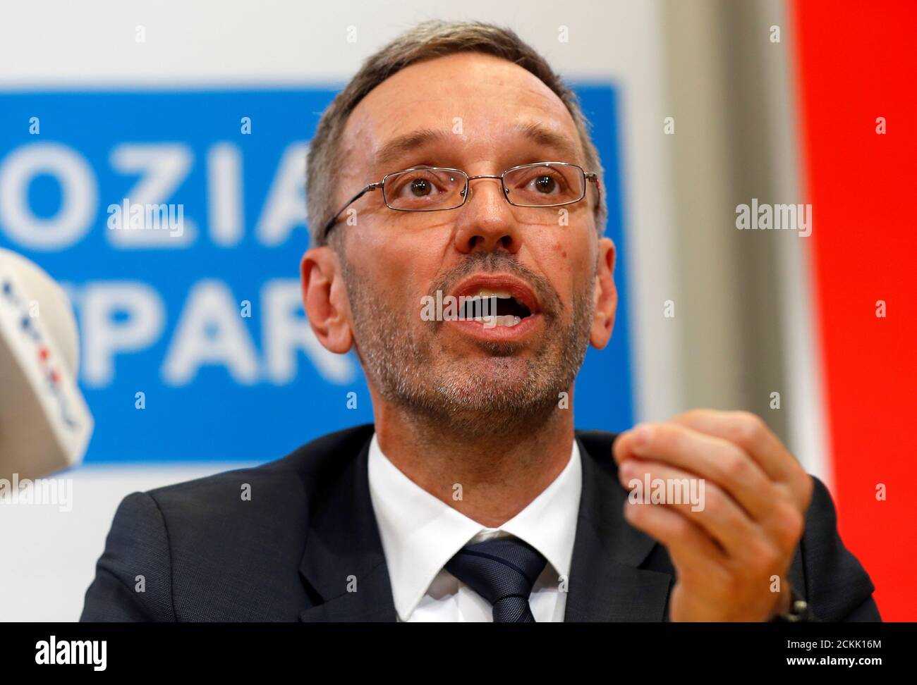 Interior Minister Herbert Kickl Attends A News Conference In Vienna Austria May 20 2019 Reuters Leonhard Foeger Stock Photo Alamy