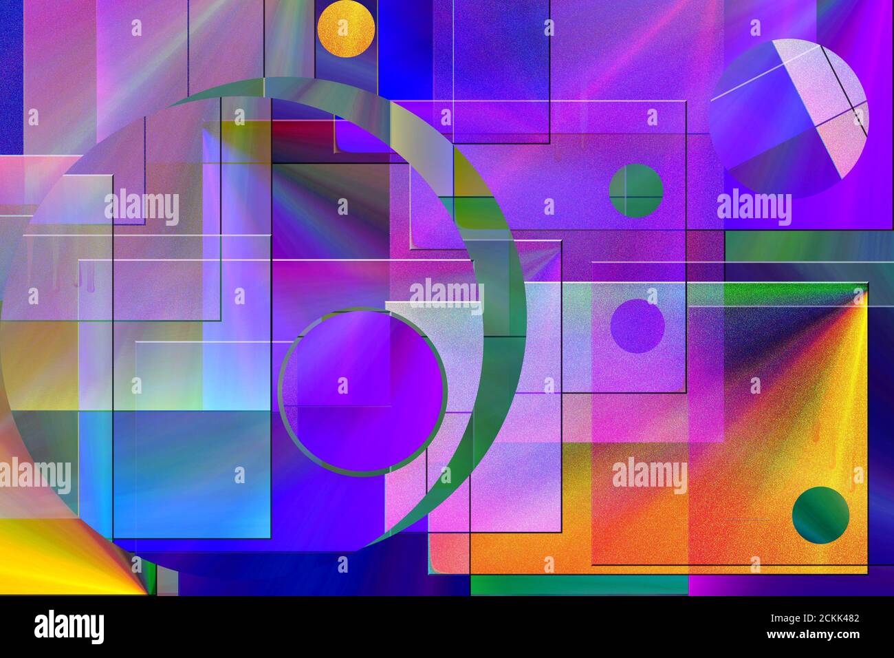 Overlapping circles painting hi-res stock photography and images - Alamy