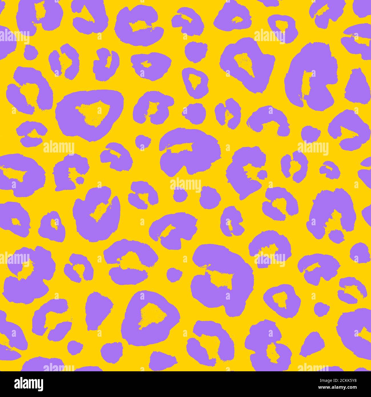 Leopard skin print seamless pattern background. Animal fur spot abstract  camouflage texture. Orange and purple hand drawn spotted print for textile,  f Stock Photo - Alamy, image size:1300x1390