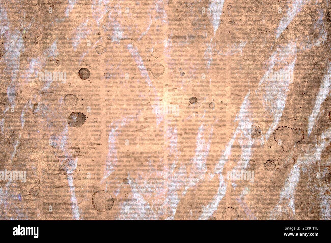 Old crumpled stained grunge recycled newspaper paper texture background.  Blurred vintage newspaper horizontal background. Crumpled paper textured  page Stock Photo - Alamy