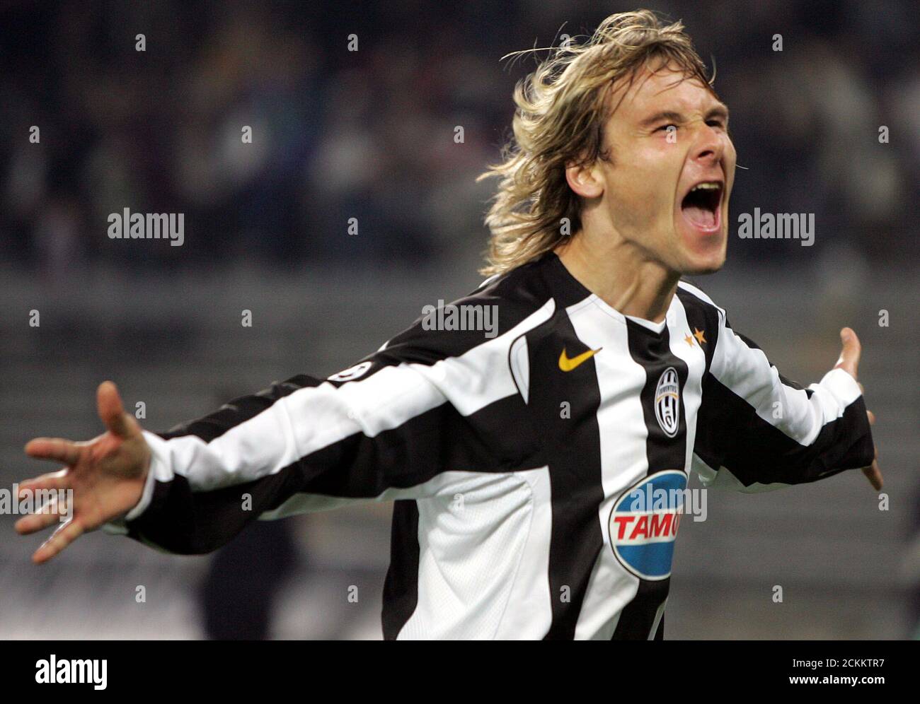 Pavel nedved juventus celebrates hi-res stock photography and images ...