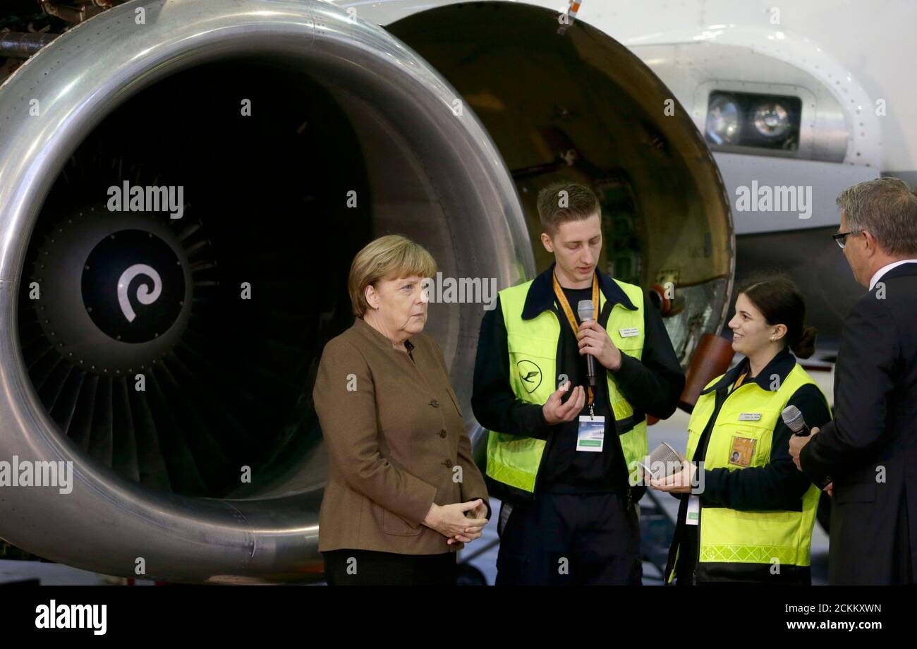 German Chancellor Angela Merkel Lufthansa High Resolution Stock Photography And Images Alamy