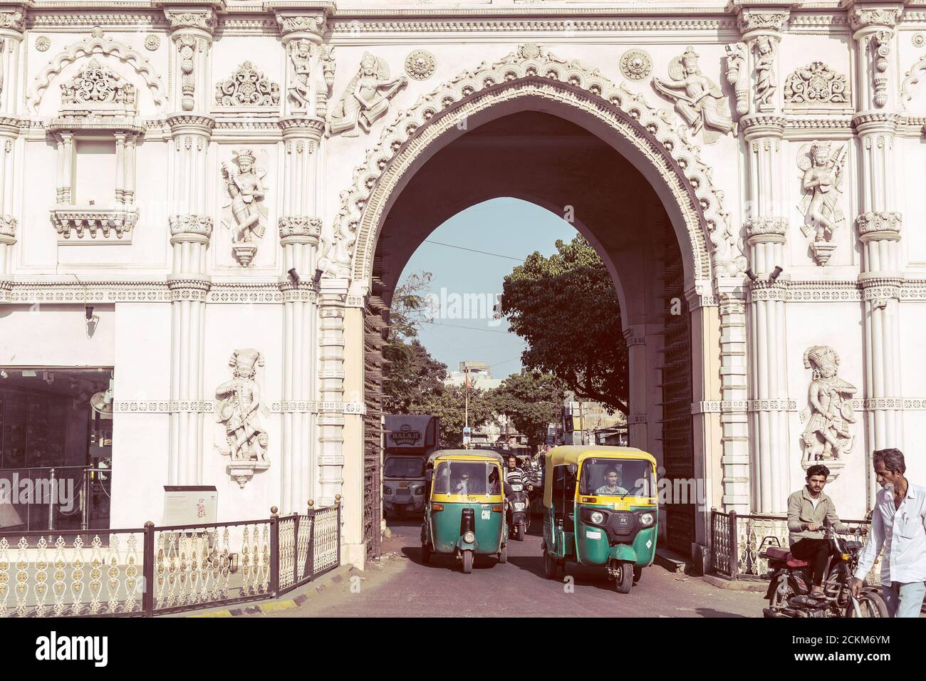 An ancient gateway in Jamnagar Stock Photo