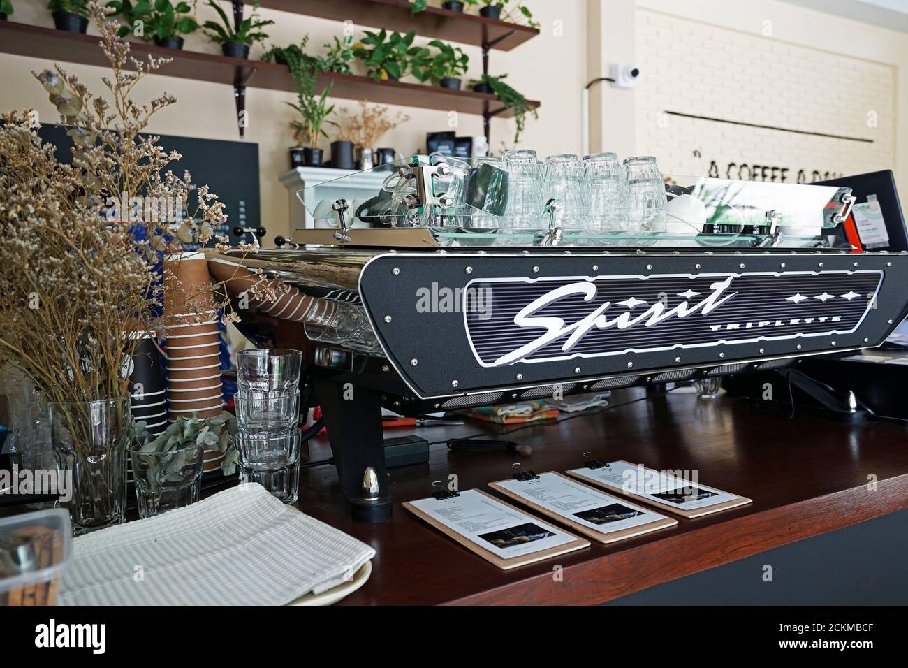 Interior design and decoration of local specialty coffee bar using ...
