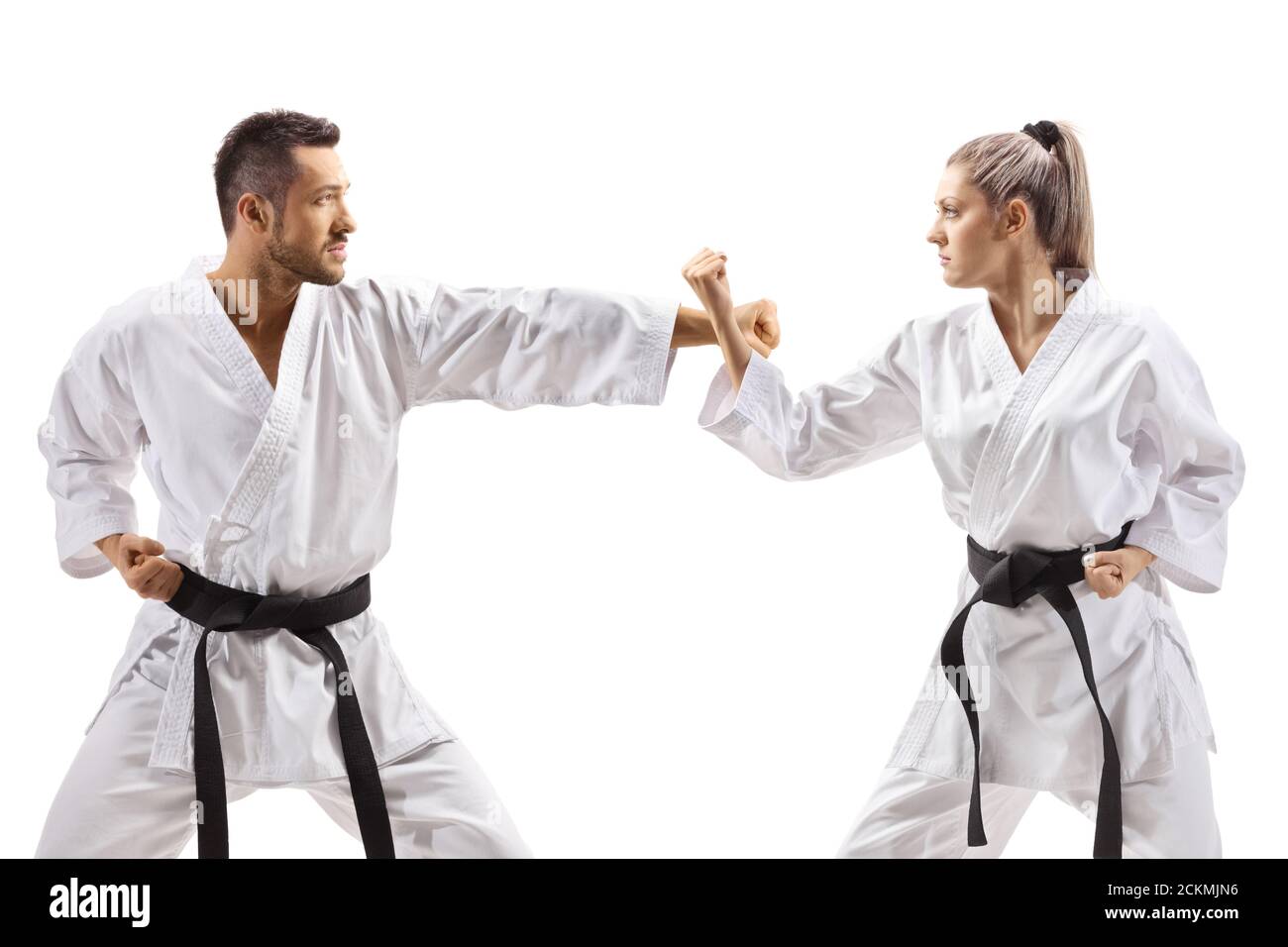 Karate woman caucasian hi-res stock photography and images - Alamy
