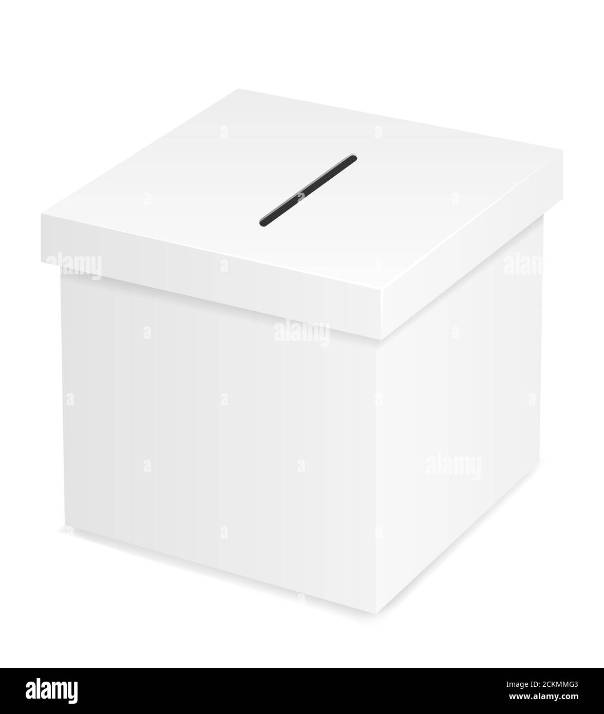 ballot box for election voting vector illustration isolated on white background Stock Photo
