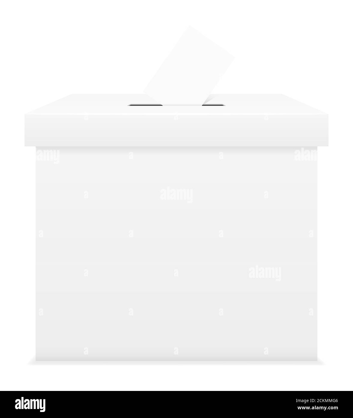 ballot box for election voting vector illustration isolated on white background Stock Photo