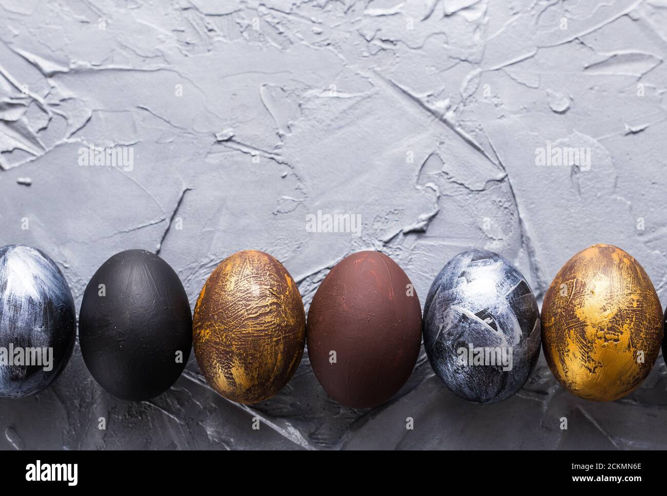Holidays Traditions And Easter Concept Dark Stylish Easter Eggs On Holidays Traditions And Easter Concept Dark Stylish Easter Eggs On