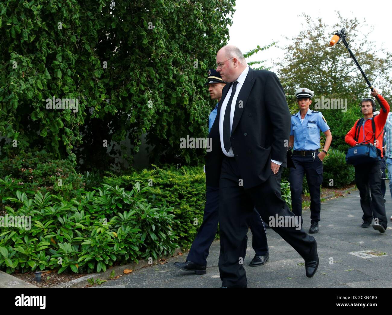 Walter Kohl, son of former German Chancellor Helmut Kohl arrives at his fathers home in Oggersheim, Germany, June 16, 2017.     REUTERS/Ralph Orlowski Stock Photo