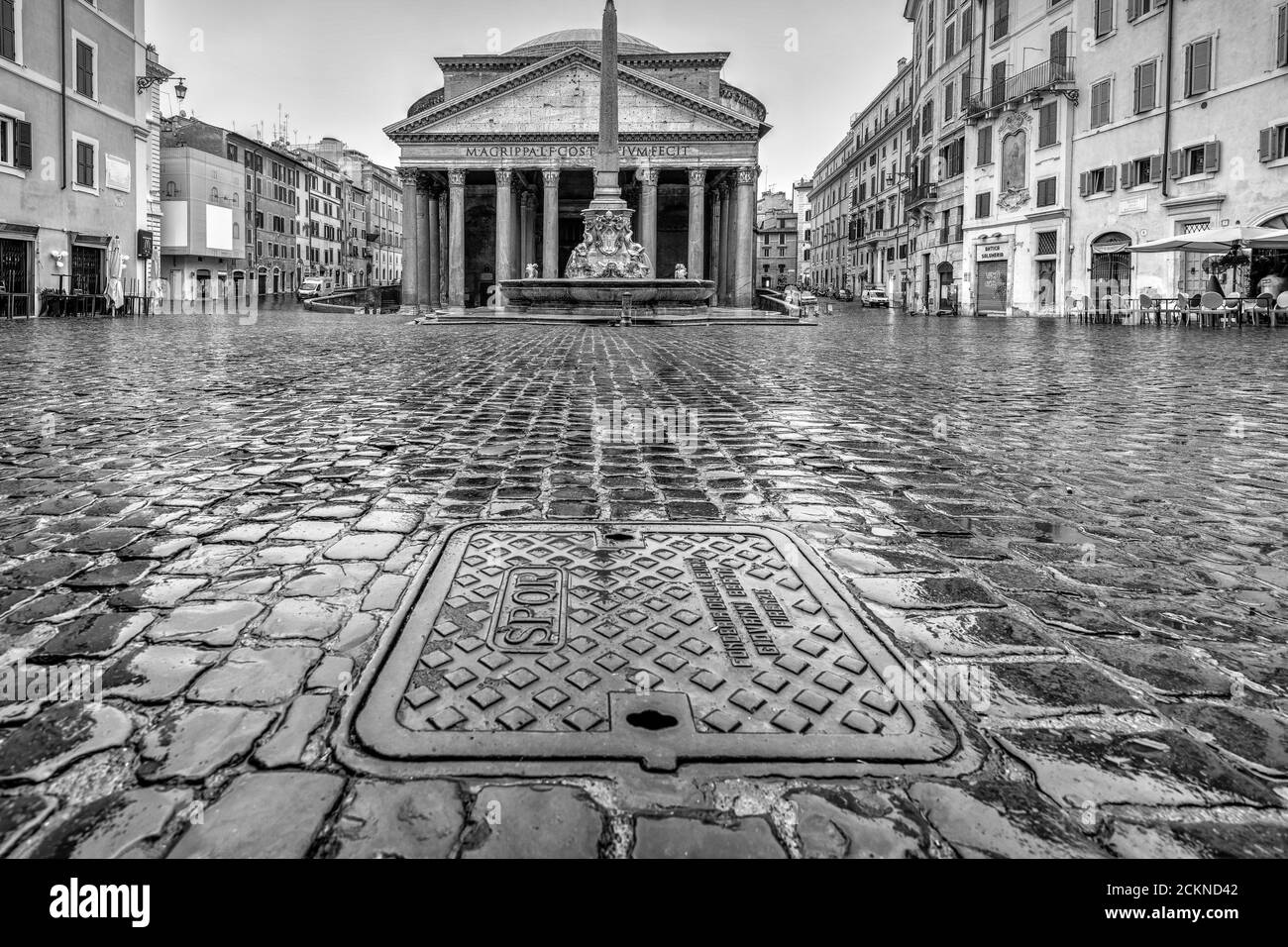 Pantheon square, Rome, Lazio, Italy Stock Photo