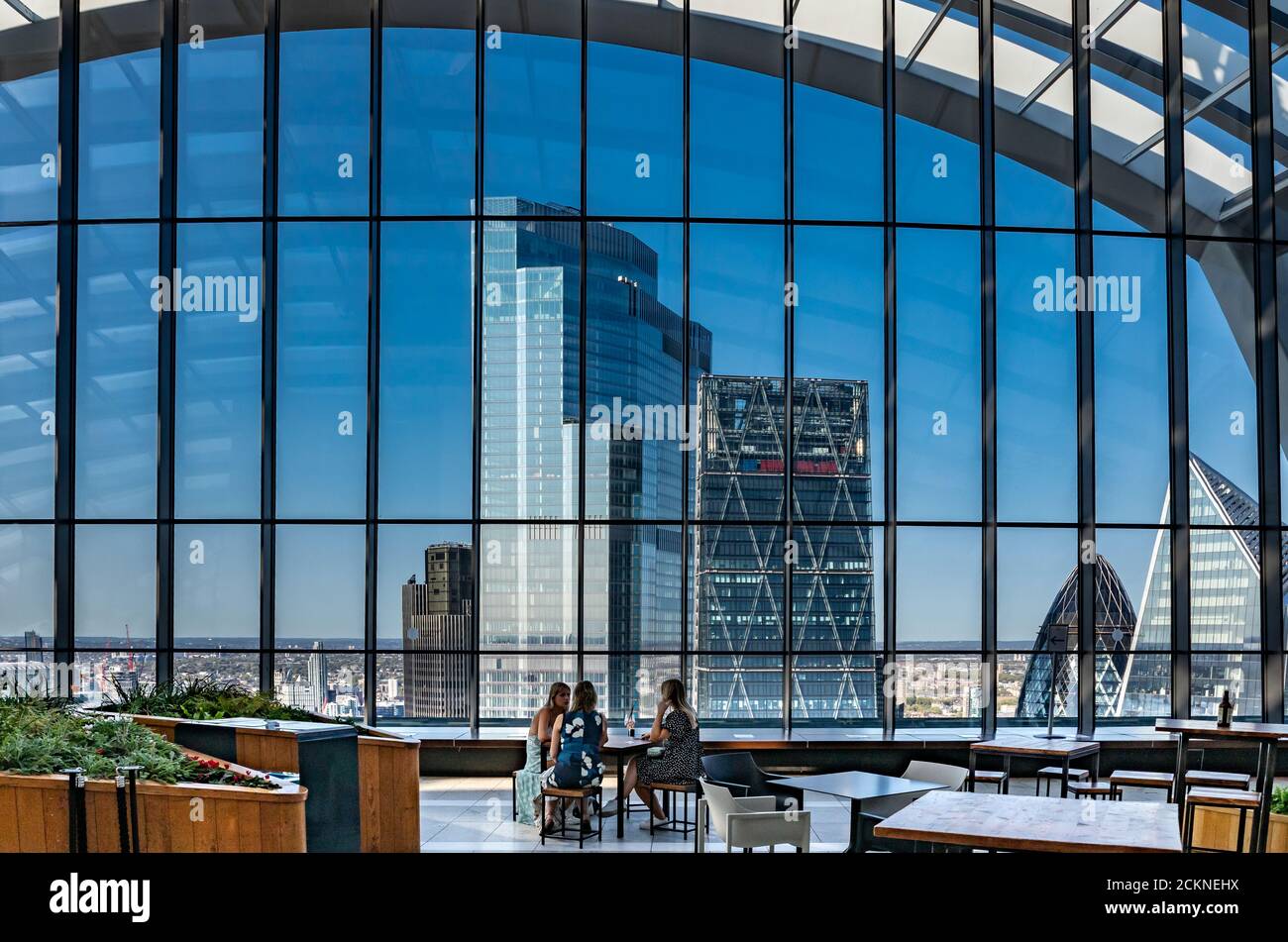 The Sky Garden rooftop atrium at 20 Fenchurch Street, the Walkie Talkie