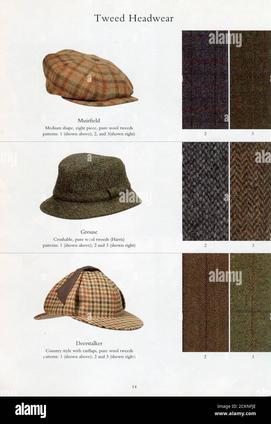 The inside of UK catalogue "James Lock & Co", october 2007 Stock Photo