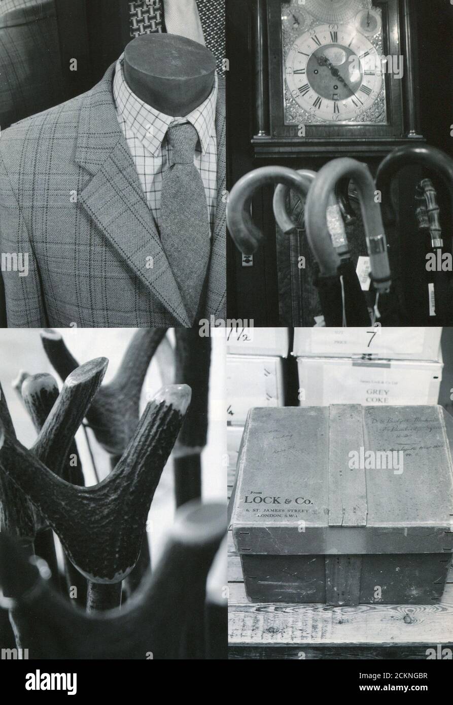 The inside of UK catalogue "James Lock & Co", october 2005 Stock Photo