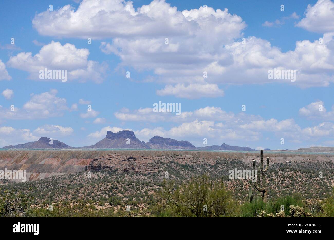 Copper mine, Ray Mine, Asarco Hayden Complex, Hayden, Arizona, USA