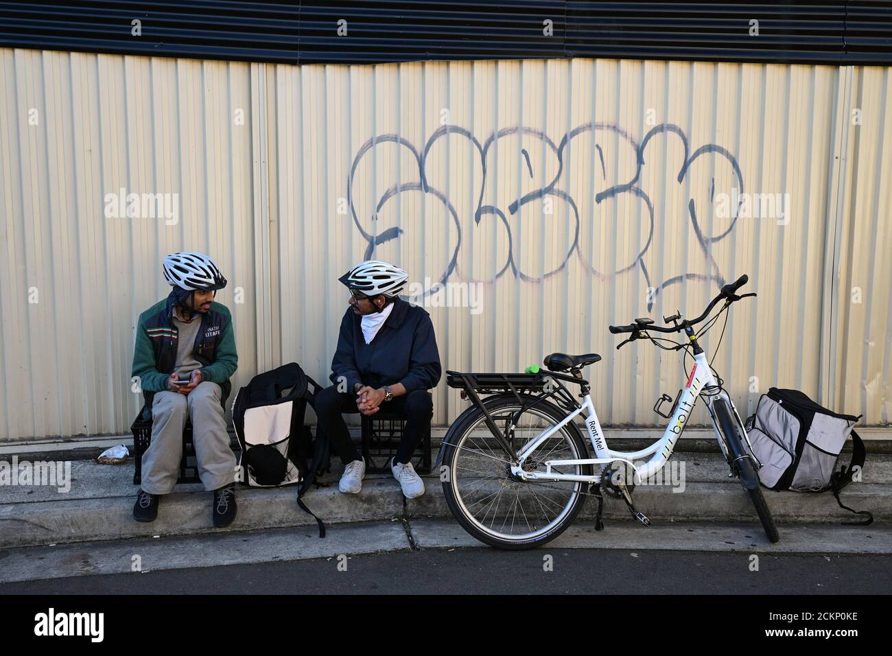 Jemish Lakhani (R), an international student from India pursuing a 