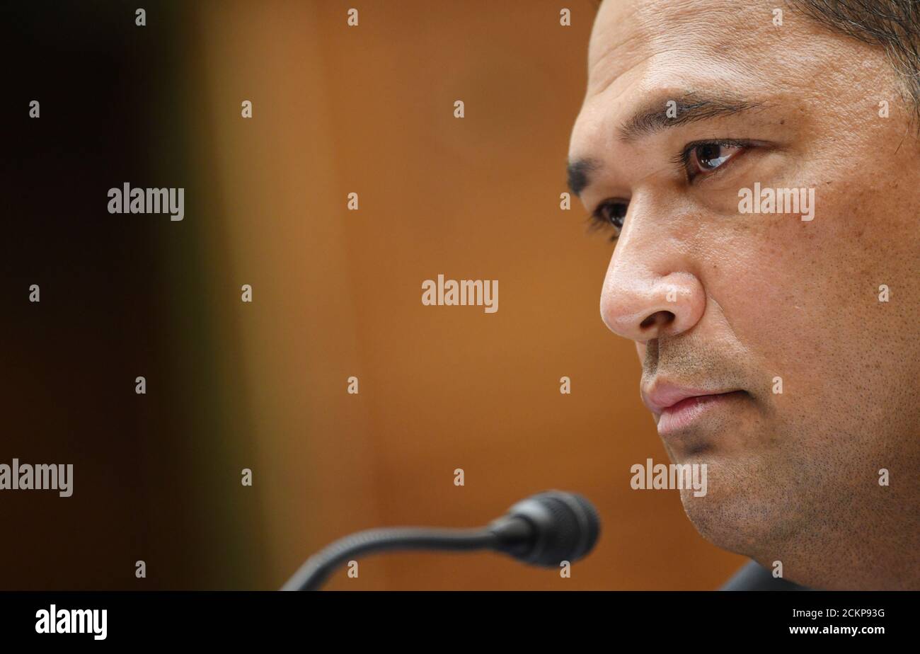 Washington, United States. 16th Sep, 2020. Brian Bulatao, Under Secretary of State for Management, testifies before a House Committee on Foreign Affairs hearing looking into the firing of State Department Inspector General Steven Linick, on Capitol Hill in Washington, DC on Wednesday, September 16, 2020. Photo by Kevin Dietsch/UPI Credit: UPI/Alamy Live News Stock Photo