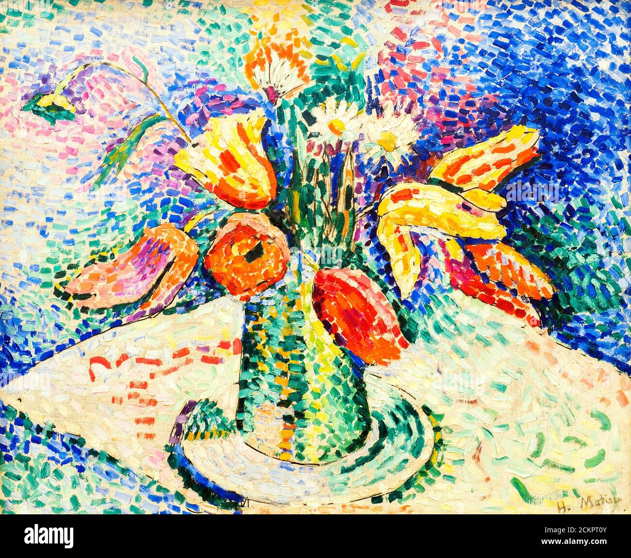 Tulipes perroquets (Parrot Tulips) (1905) by Henri Matisse (1869-1954) oil on canvas Stock Photo