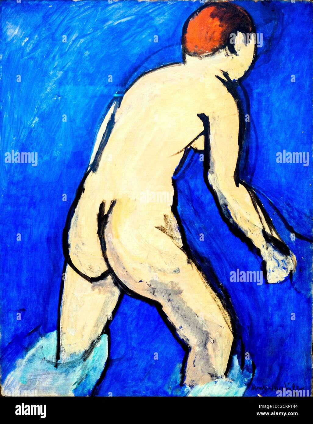 Baigneuse (Bather) 1909by Henri Matisse (1869-1954) oil on canvas Stock Photo