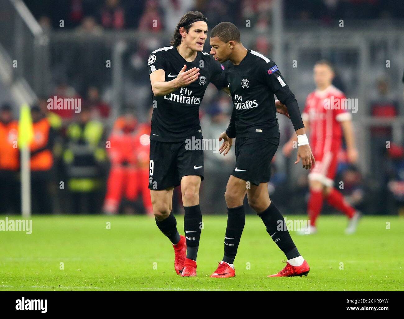 Paris saint germains kylian mbappe celebrates scoring hi-res stock ...