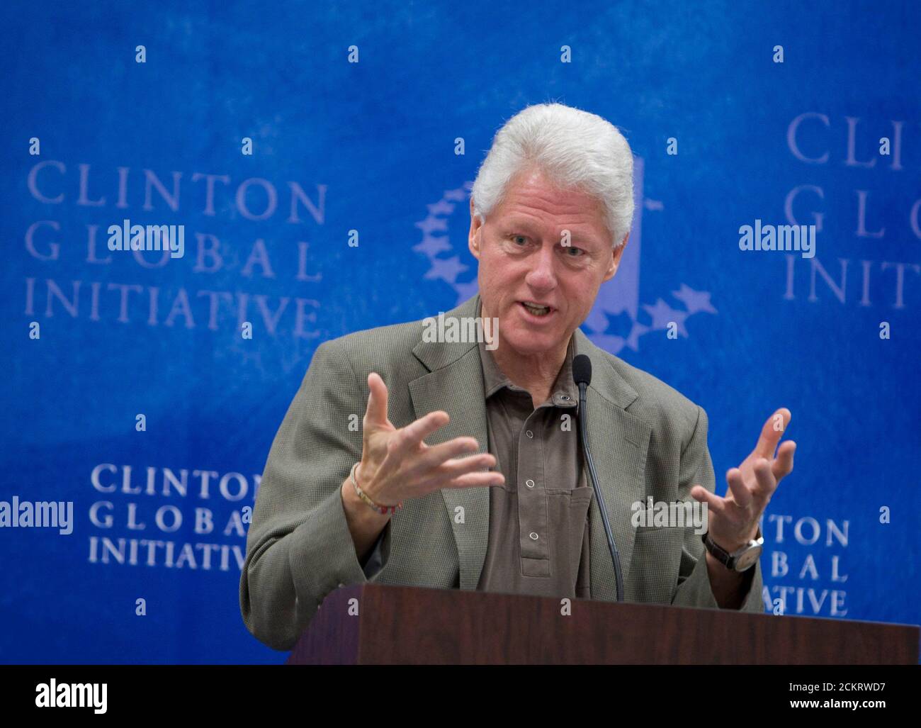 Austin, TX February 14, 2009: Former President Bill Clinton hosts the second-annual Clinton Global Initiative University, a conference bringing together more than 1,000 students to take action on global challenges such as poverty, hunger, energy, climate change and global health.  ©Bob Daemmrich Stock Photo