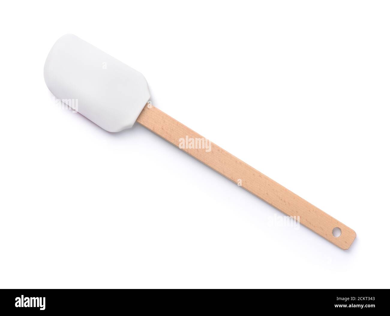 https://c8.alamy.com/comp/2CKT343/top-view-of-silicone-kitchen-spatula-with-wooden-handle-isolated-on-white-2CKT343.jpg