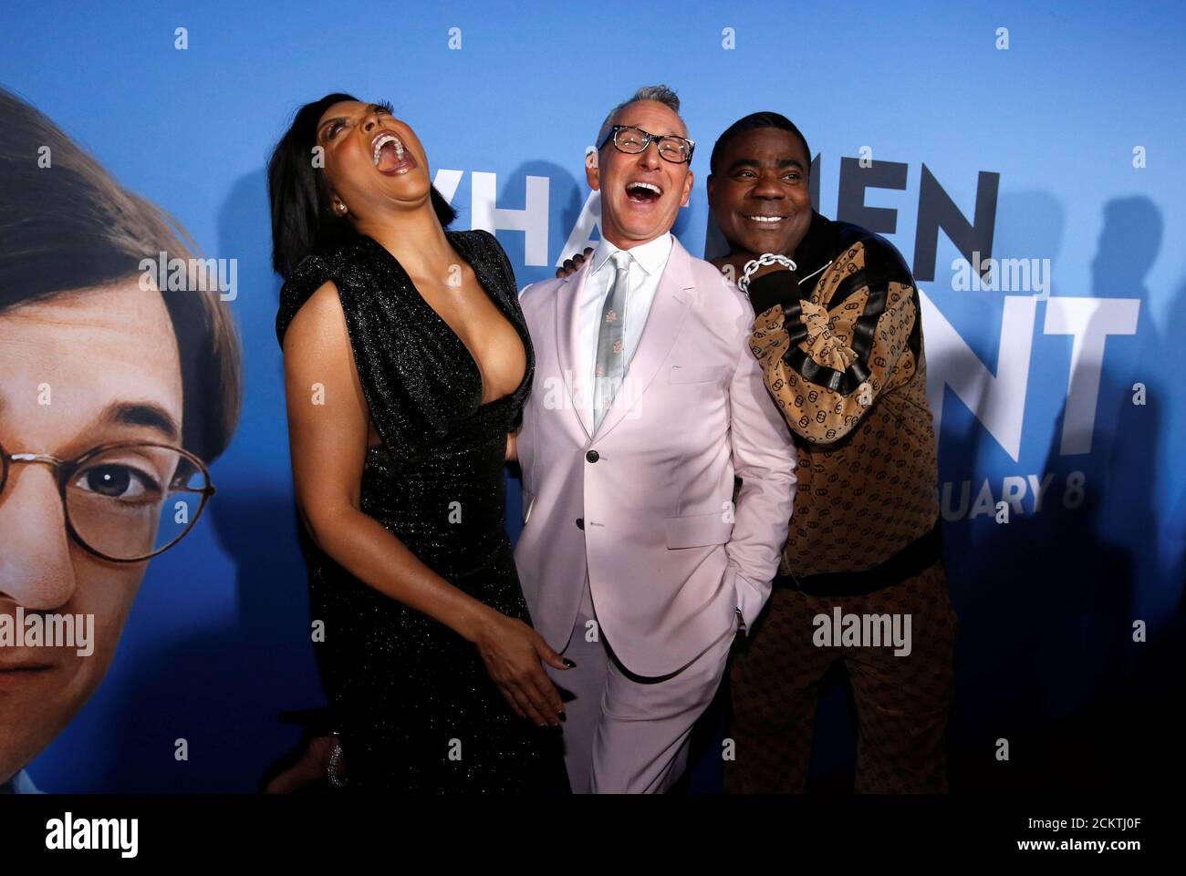 Cast members Taraji P. Henson, director Adam Shankman and cast member Tracy  Morgan react at the premiere of the movie "What Men Want" in Los Angeles,  California, U.S. January 28, 2019. REUTERS/Mario