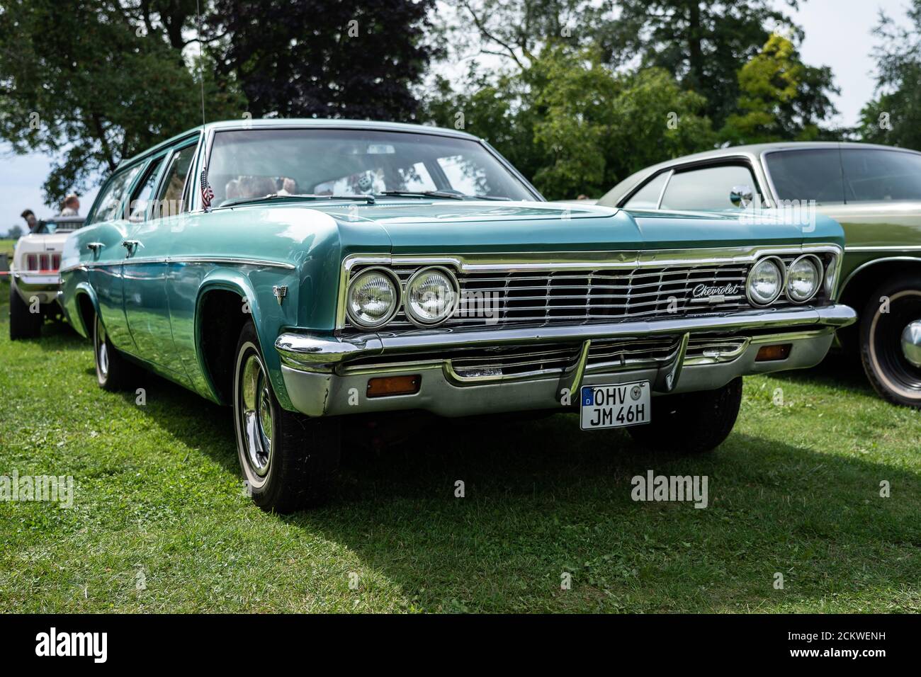 DIEDERSDORF, GERMANY - AUGUST 30, 2020: The full-size car Chevrolet Caprice Estate, 1966. The exhibition of 'US Car Classics'. Stock Photo