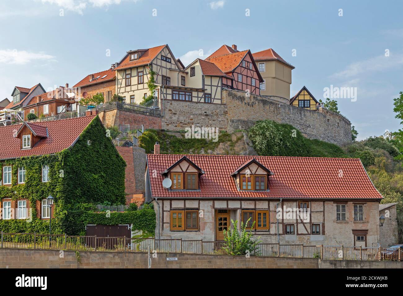 Münzenberg, Quedlinburg, UNESCO world cultural heritage, Saxony Anhalt, Germany Stock Photo
