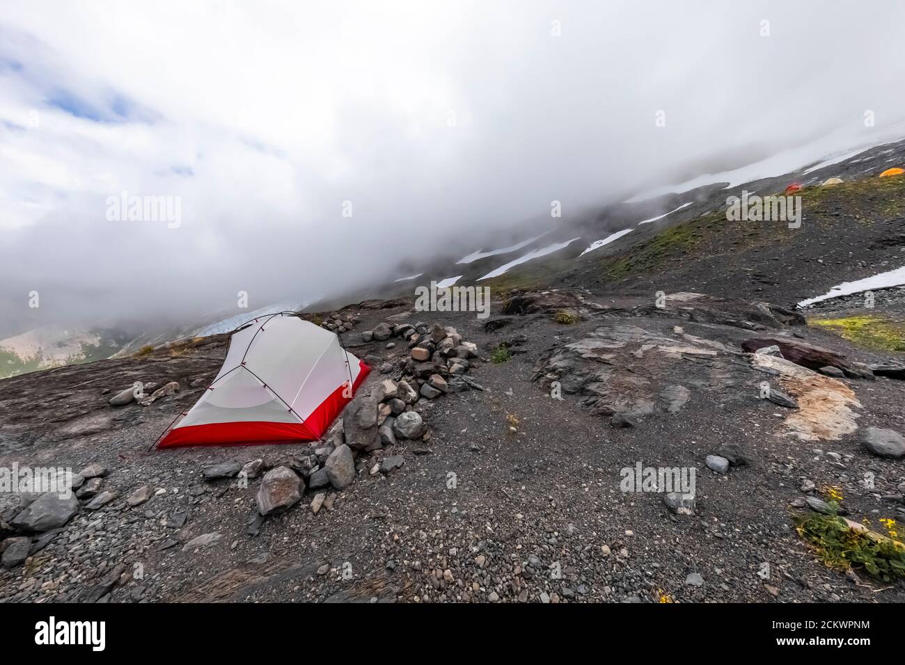 Hogsback Camp Tentsite used by climbers and backpackers in Hogsback Camp on ...