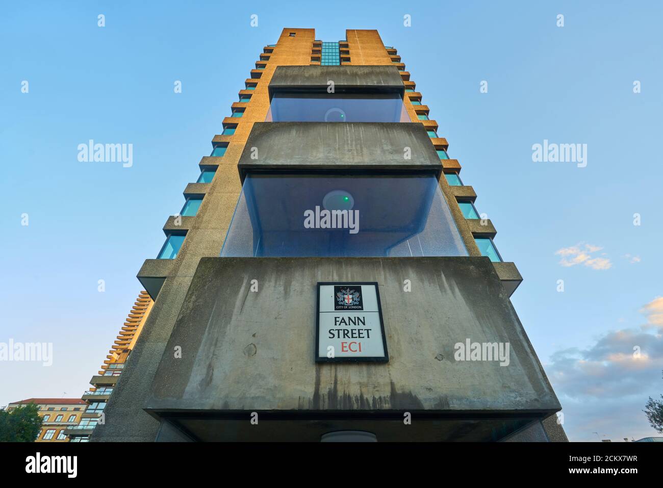 the barbican london brutalist architecture Stock Photo - Alamy