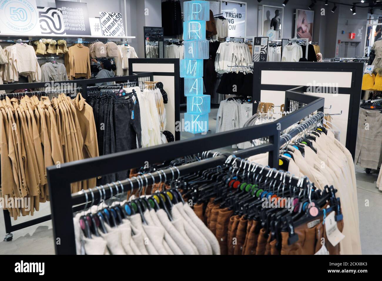 Items for sale are displayed inside of a Primark store in the Brooklyn  borough of New York, U.S. September 20, 2019. Picture taken September 20,  2019. REUTERS/Lucas Jackson Stock Photo - Alamy